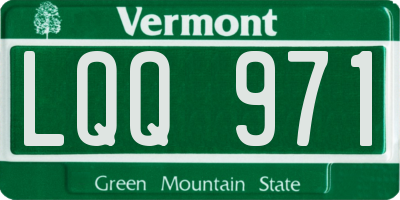 VT license plate LQQ971