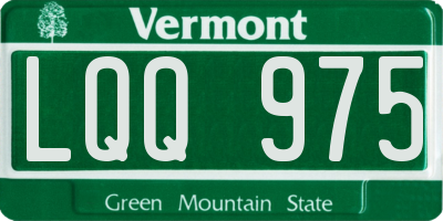 VT license plate LQQ975