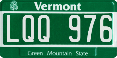 VT license plate LQQ976