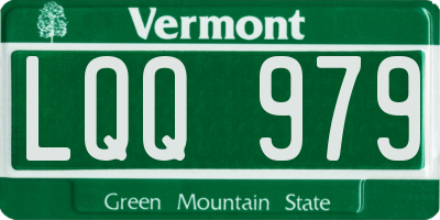 VT license plate LQQ979