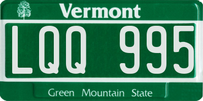 VT license plate LQQ995