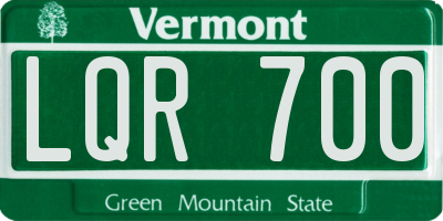 VT license plate LQR700