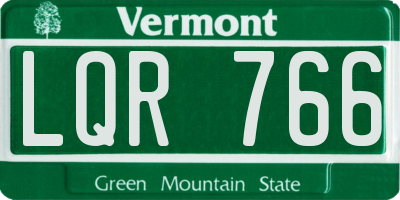 VT license plate LQR766