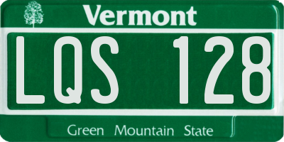 VT license plate LQS128