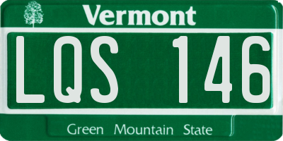 VT license plate LQS146
