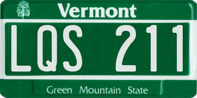 VT license plate LQS211