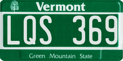 VT license plate LQS369