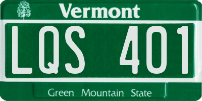 VT license plate LQS401