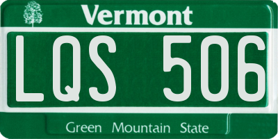VT license plate LQS506