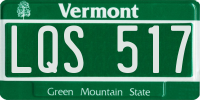 VT license plate LQS517