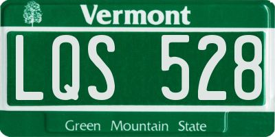 VT license plate LQS528