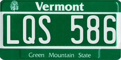 VT license plate LQS586