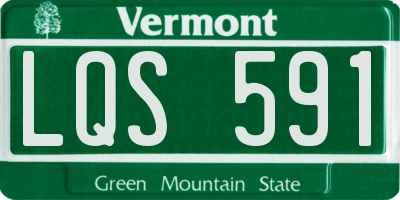 VT license plate LQS591