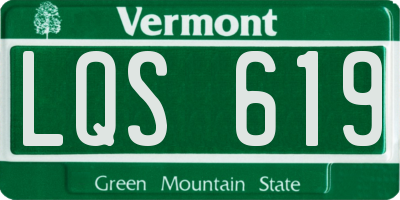 VT license plate LQS619