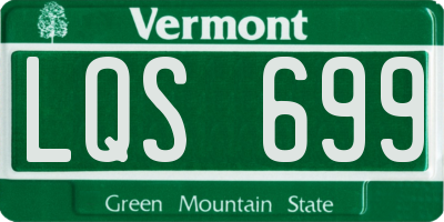 VT license plate LQS699