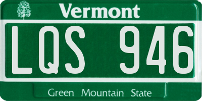 VT license plate LQS946