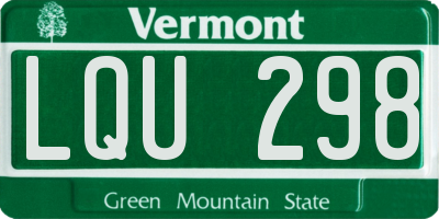 VT license plate LQU298