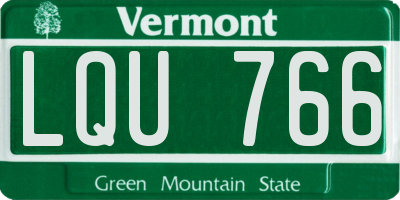 VT license plate LQU766