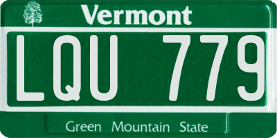 VT license plate LQU779
