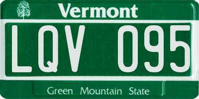 VT license plate LQV095