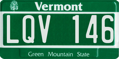 VT license plate LQV146