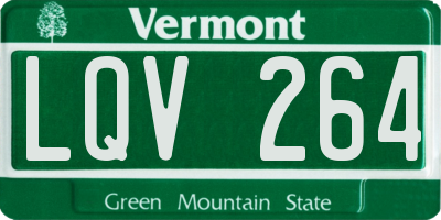 VT license plate LQV264