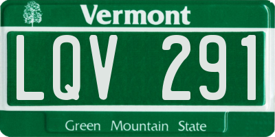 VT license plate LQV291
