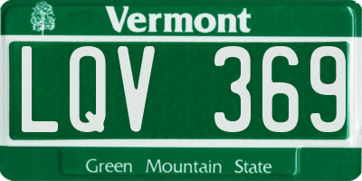 VT license plate LQV369