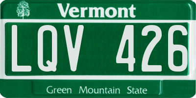 VT license plate LQV426