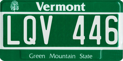 VT license plate LQV446