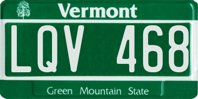 VT license plate LQV468