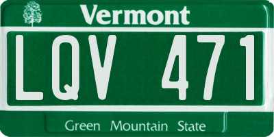 VT license plate LQV471