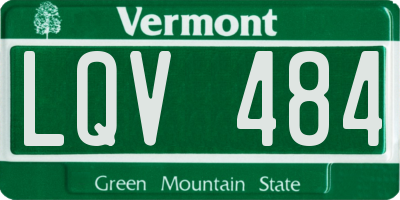 VT license plate LQV484