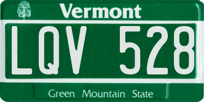 VT license plate LQV528