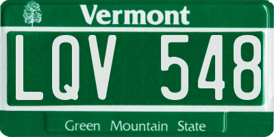 VT license plate LQV548