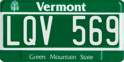 VT license plate LQV569