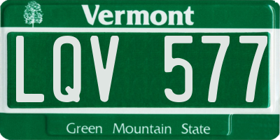 VT license plate LQV577