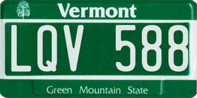 VT license plate LQV588