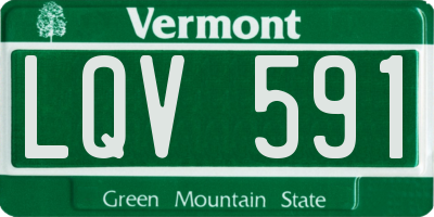 VT license plate LQV591