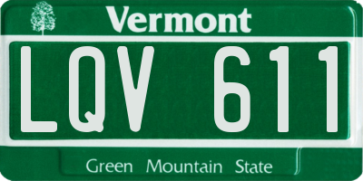 VT license plate LQV611