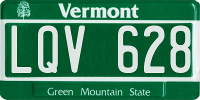 VT license plate LQV628