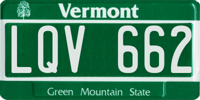 VT license plate LQV662
