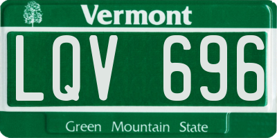 VT license plate LQV696