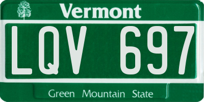 VT license plate LQV697