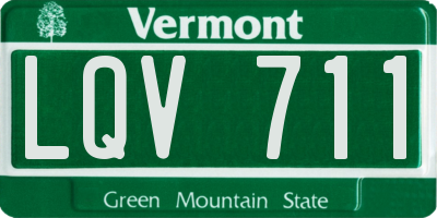 VT license plate LQV711