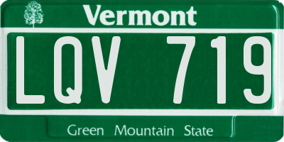 VT license plate LQV719
