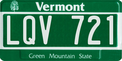 VT license plate LQV721