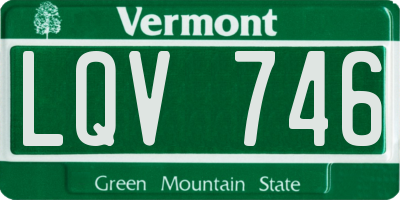 VT license plate LQV746