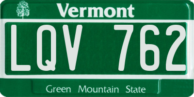 VT license plate LQV762