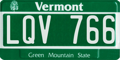 VT license plate LQV766